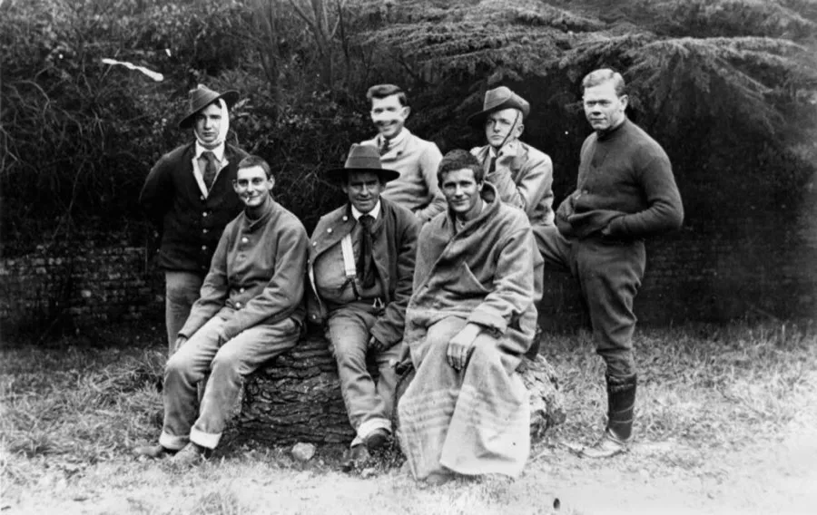 Wounded Australian soldiers in France, World War I