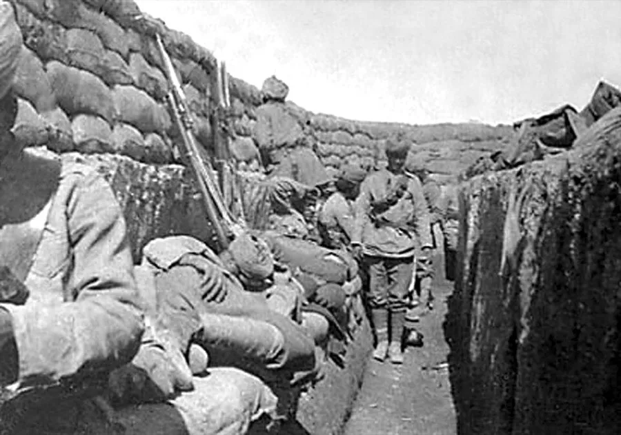 92nd Punjabis (now 4 Baloch) in Mesopotamia, c.