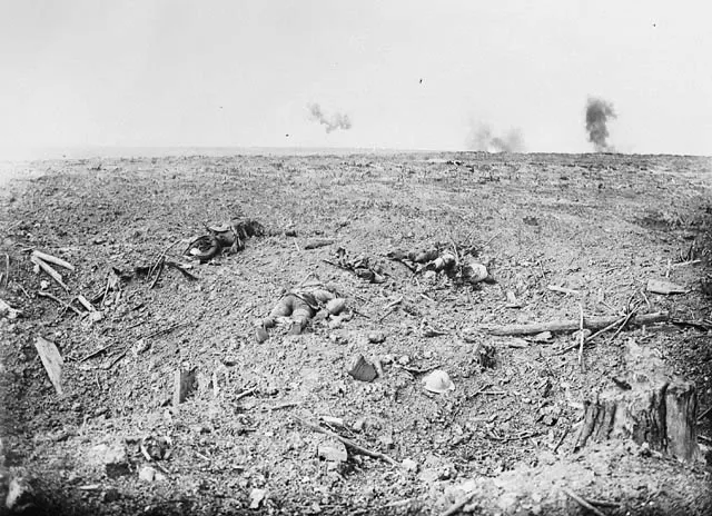"No Man's Land" in front of Canadian lines